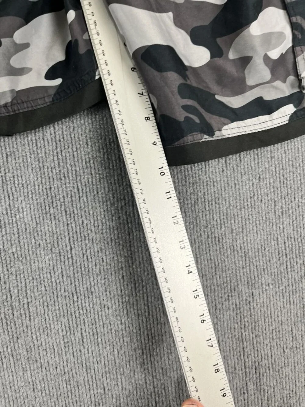 Beverly Hills Polo Club Mens Gray Camouflage Swim Trunks M